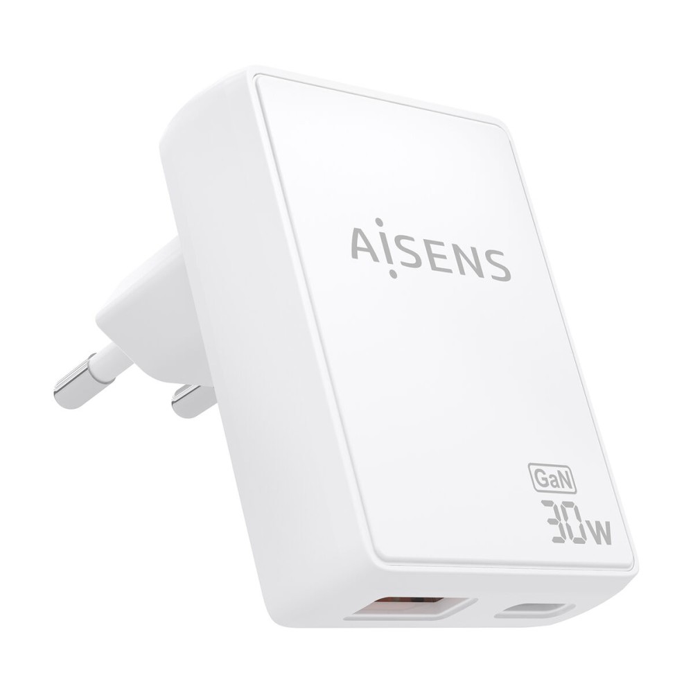 Încărcător de Perete Aisens ASCH-30W2P074-W Alb 30 W