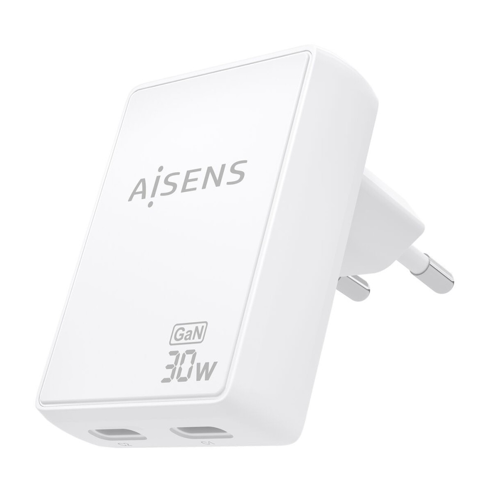 Încărcător de Perete Aisens ASCH-30W2P075-W Alb 30 W