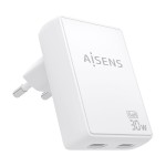 Încărcător de Perete Aisens ASCH-30W2P075-W Alb 30 W