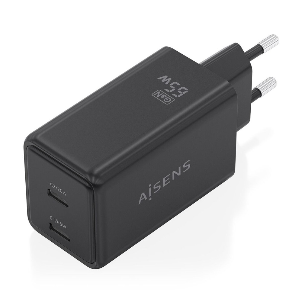 Încărcător de Perete Aisens ASCH-65W2P079-BK Negru 65 W