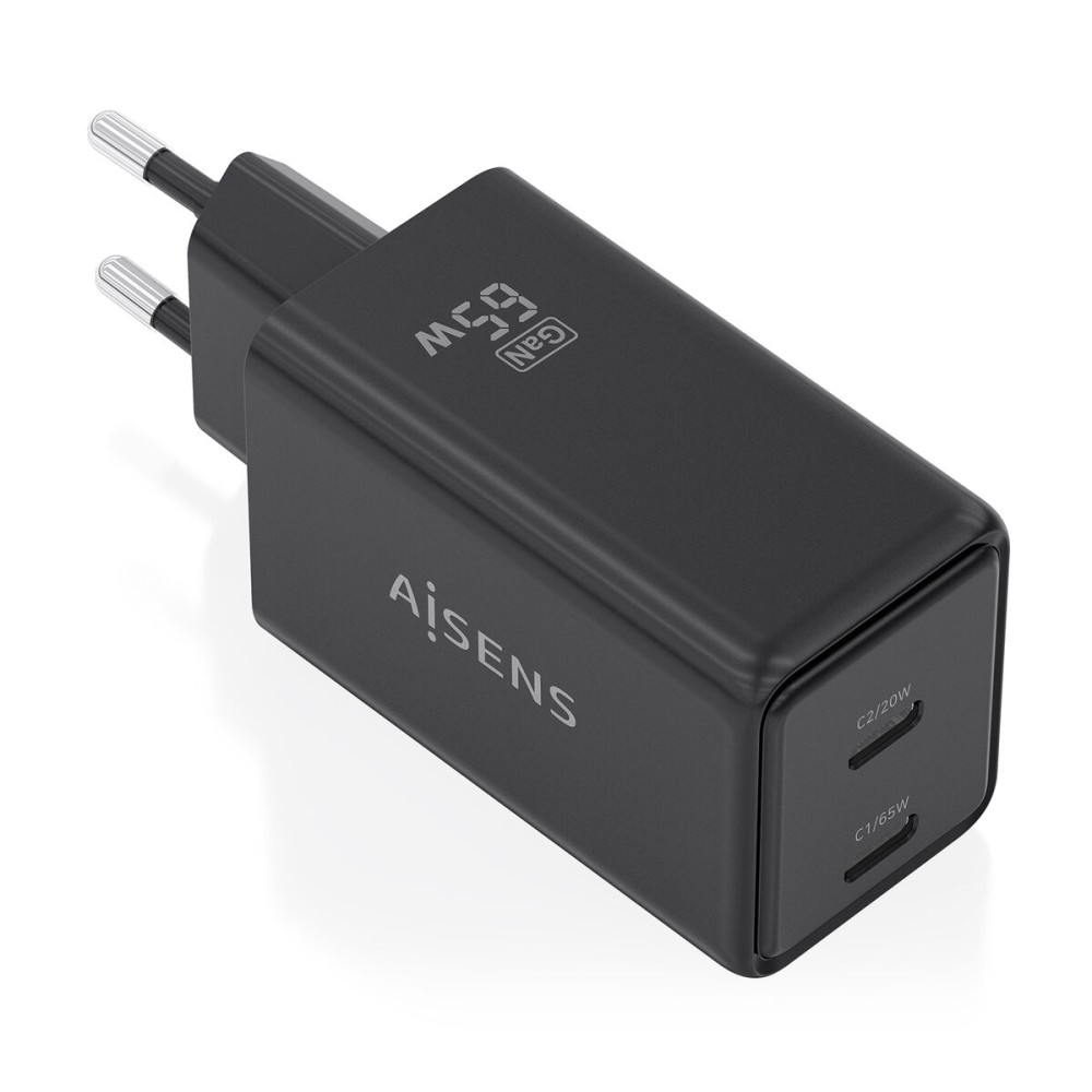Încărcător de Perete Aisens ASCH-65W2P079-BK Negru 65 W