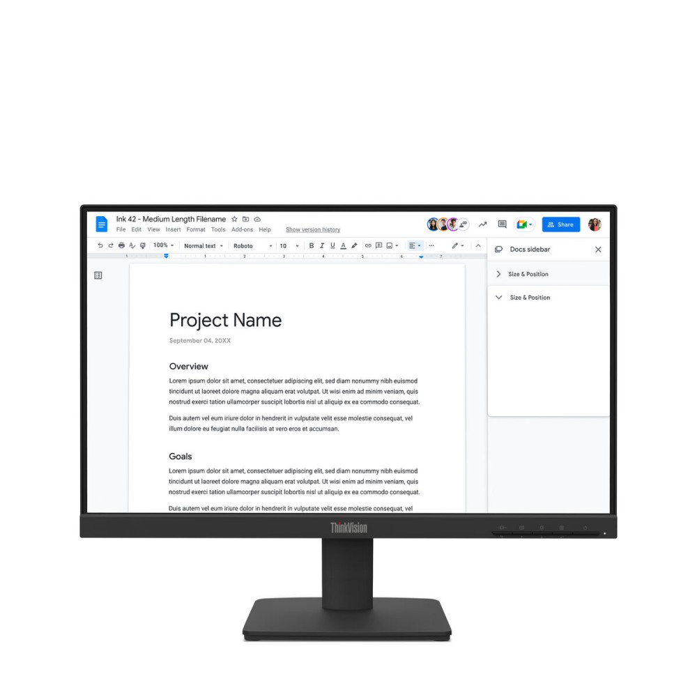 Monitor Lenovo 64CBKAT6EU Full HD 21,5"