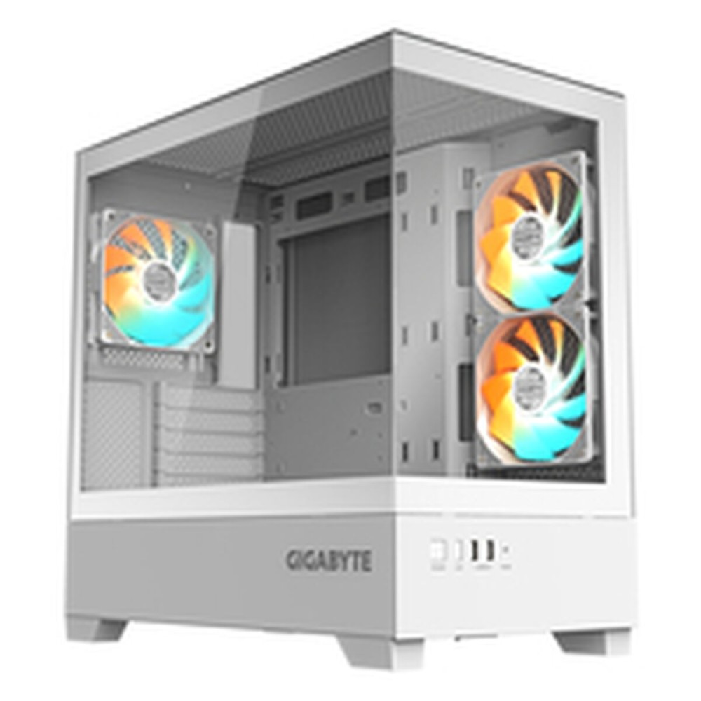 Unitate Semi-tower ATX Gigabyte C201 PANORAMIC ICE Alb
