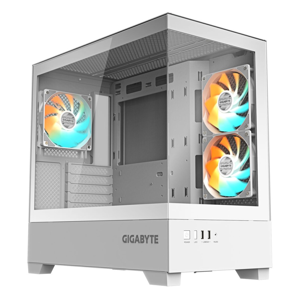 Unitate Semi-tower ATX Gigabyte C201 PANORAMIC ICE Alb