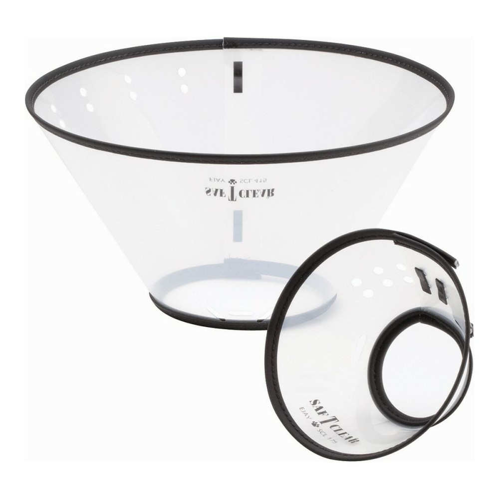 Guler elisabetan pentru câini KVP Saf-T-Clear Transparent (17-30 cm)