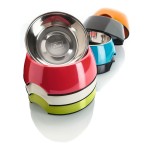 Dispozitiv de hrănire pentru câini Hunter Melamina Oțel inoxidabil Negru 350 ml (18,5 x 18,5 x 9,5 cm)