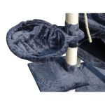 Ansamblu de joacă pentru pisici Gloria Sinu Gri Poliester Lemn Hârtie Plastic Sisal 7,5 cm 55 x 40 x 120 cm