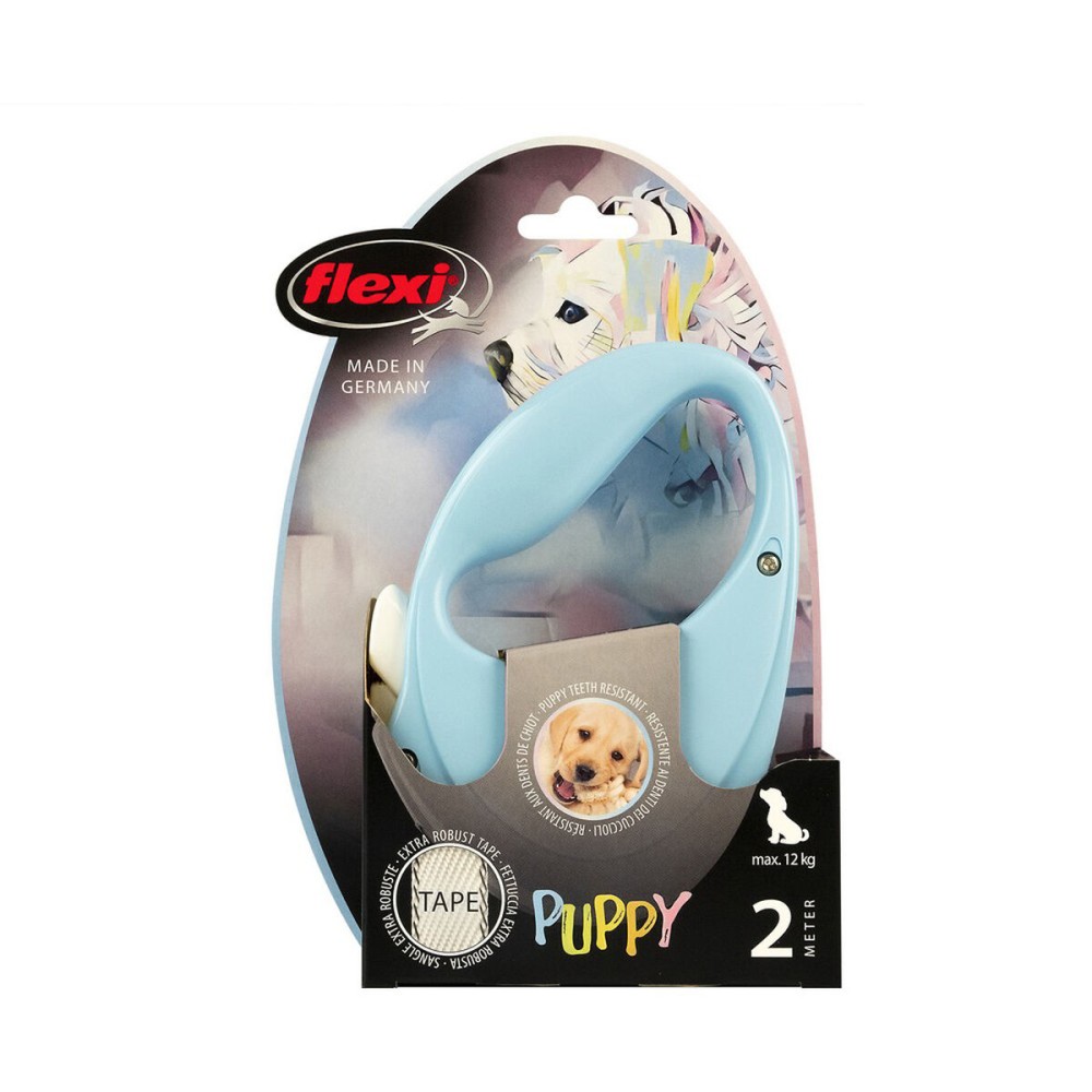 Lesă pentru câine Flexi Puppy 2 m Albastru