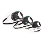 Lesă pentru câine Flexi BLACK DESIGN 5 m Mărimea M Verde