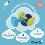 Jucărie de antrenament Coachi TRAINING DUMBBELL Albastru