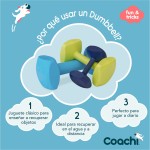 Jucărie de antrenament Coachi TRAINING DUMBBELL Albastru