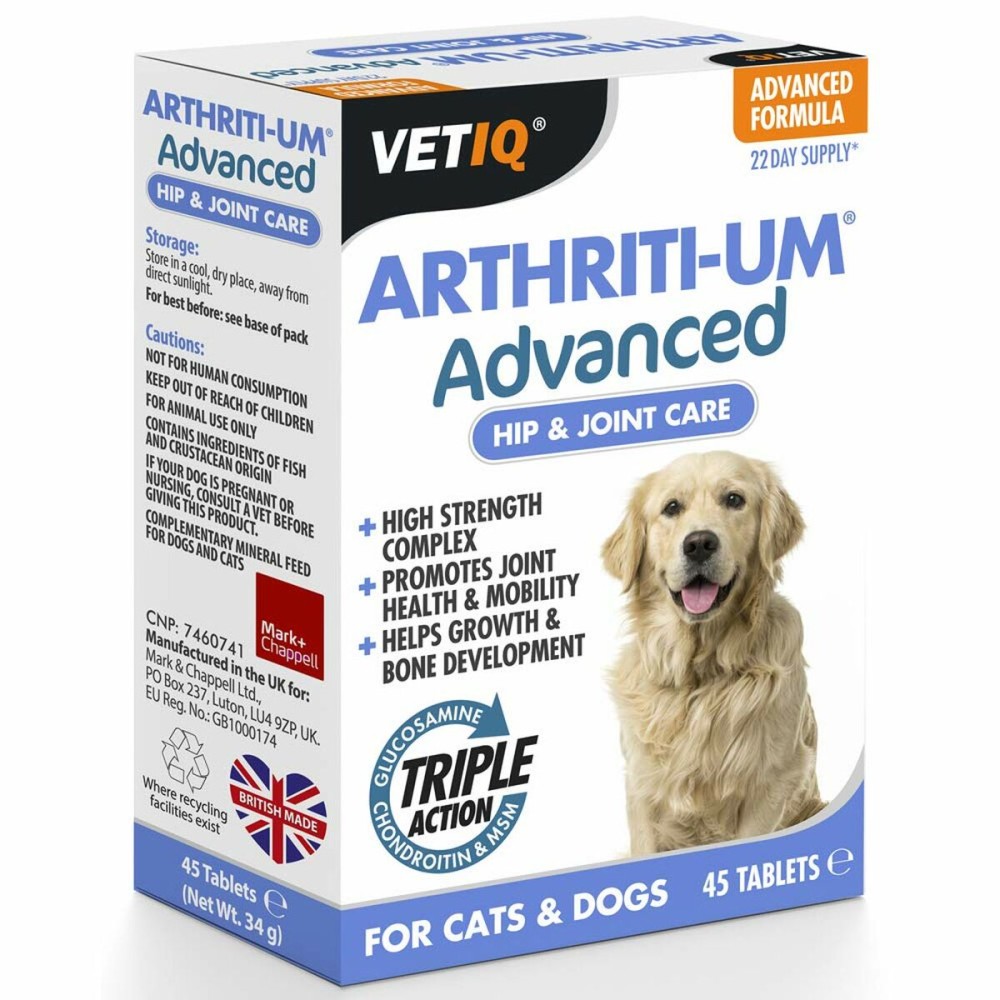 Suplimente și vitamine Mark & Chappell VETIQ ARTHRITI-UM ADVANCED