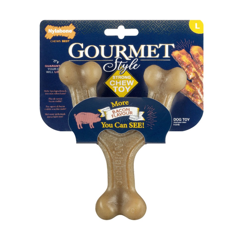 Jucărie pentru câine Nylabone Maro Bacon Artificial L