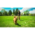 Lansator de mingi pentru câini Hunter Galben Portocaliu Gumă Míč