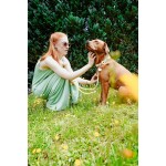 Zgardă pentru câini Hunter Malia Lămâie verde S/M 35-44 cm