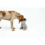 Dispozitiv de hrănire pentru câini United Pets Up Elisabeth Gri Oțel inoxidabil Polietilenă 1 L