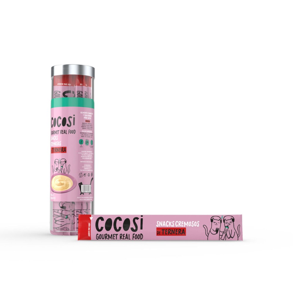 Snack for Cats Cocosi Gourmet Real Food Carne de vită 10 Piese (8 Unități)