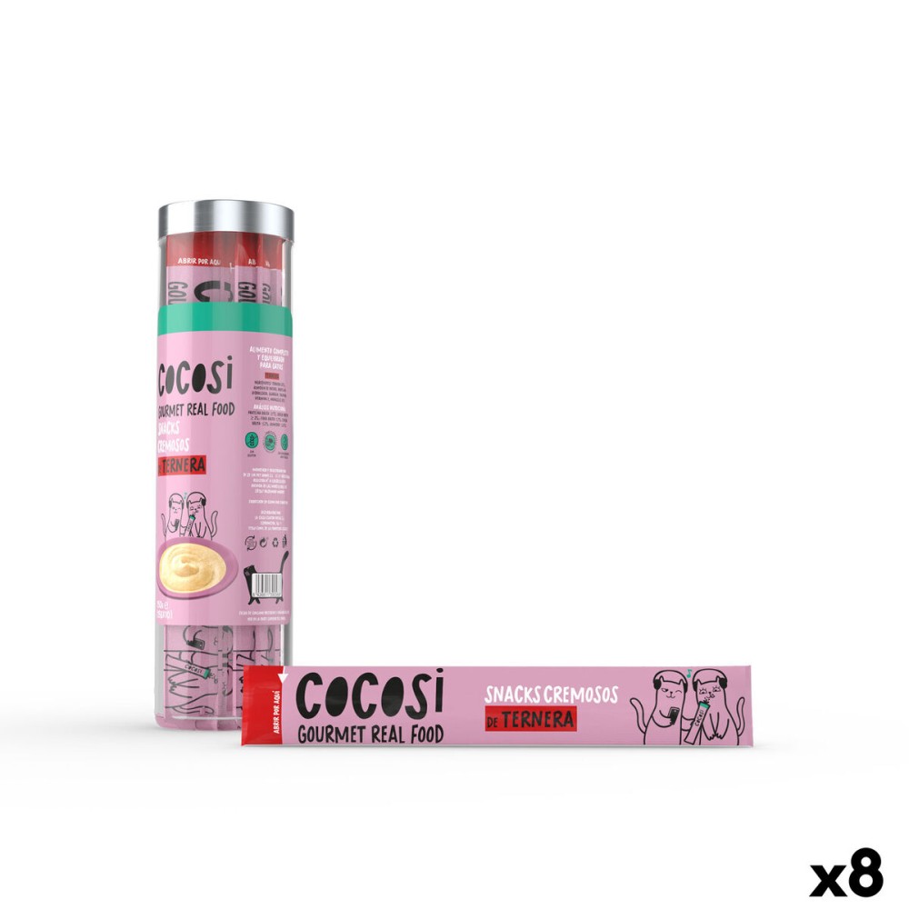 Snack for Cats Cocosi Gourmet Real Food Carne de vită 10 Piese (8 Unități)