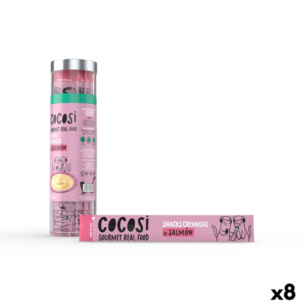 Snack for Cats Cocosi Gourmet Real Food Somon 10 Piese (8 Unități)