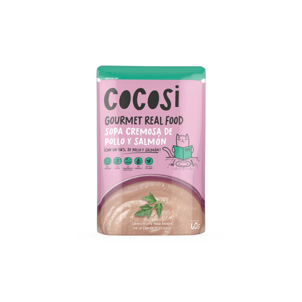 Mâncare pentru pisici Cocosi Gourmet Real Food 40 g Somon 12 Unități