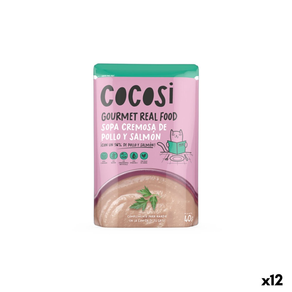 Mâncare pentru pisici Cocosi Gourmet Real Food 40 g Somon 12 Unități
