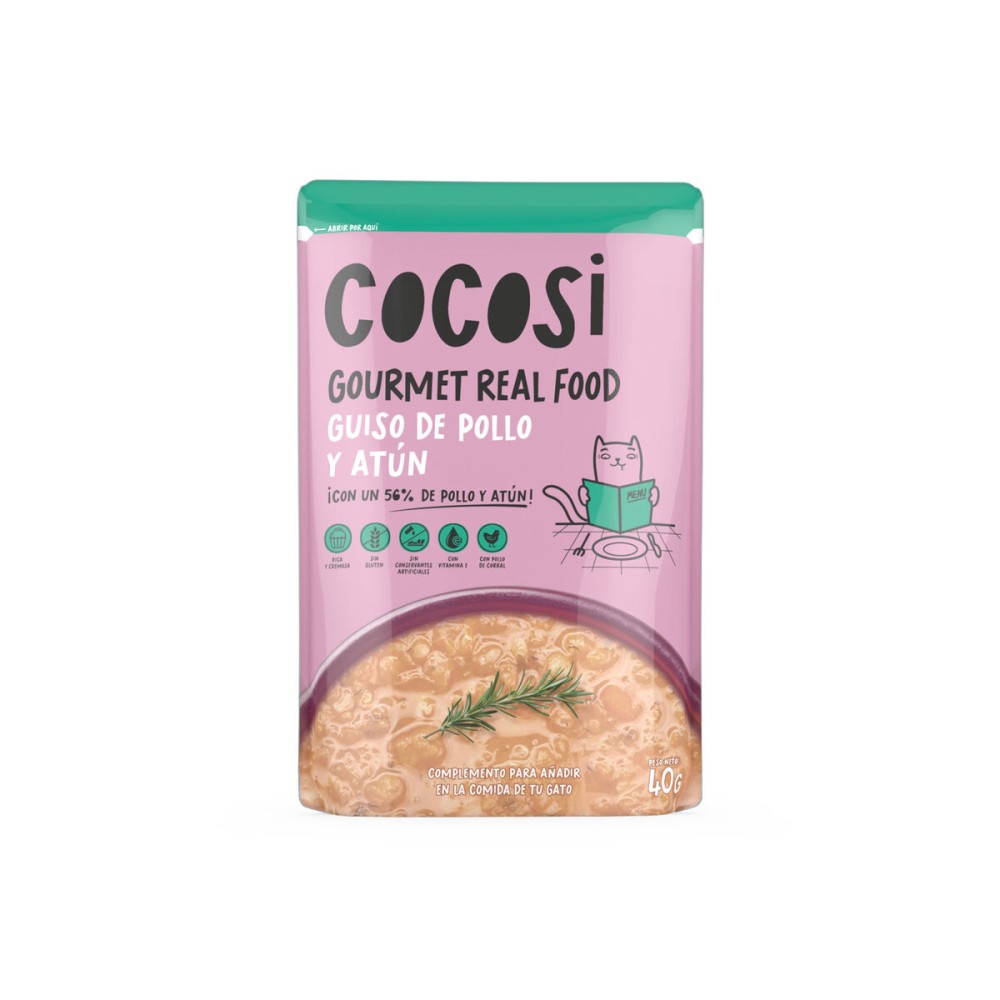 Mâncare pentru pisici Cocosi Gourmet Real Food 40 g Ton 12 Unități