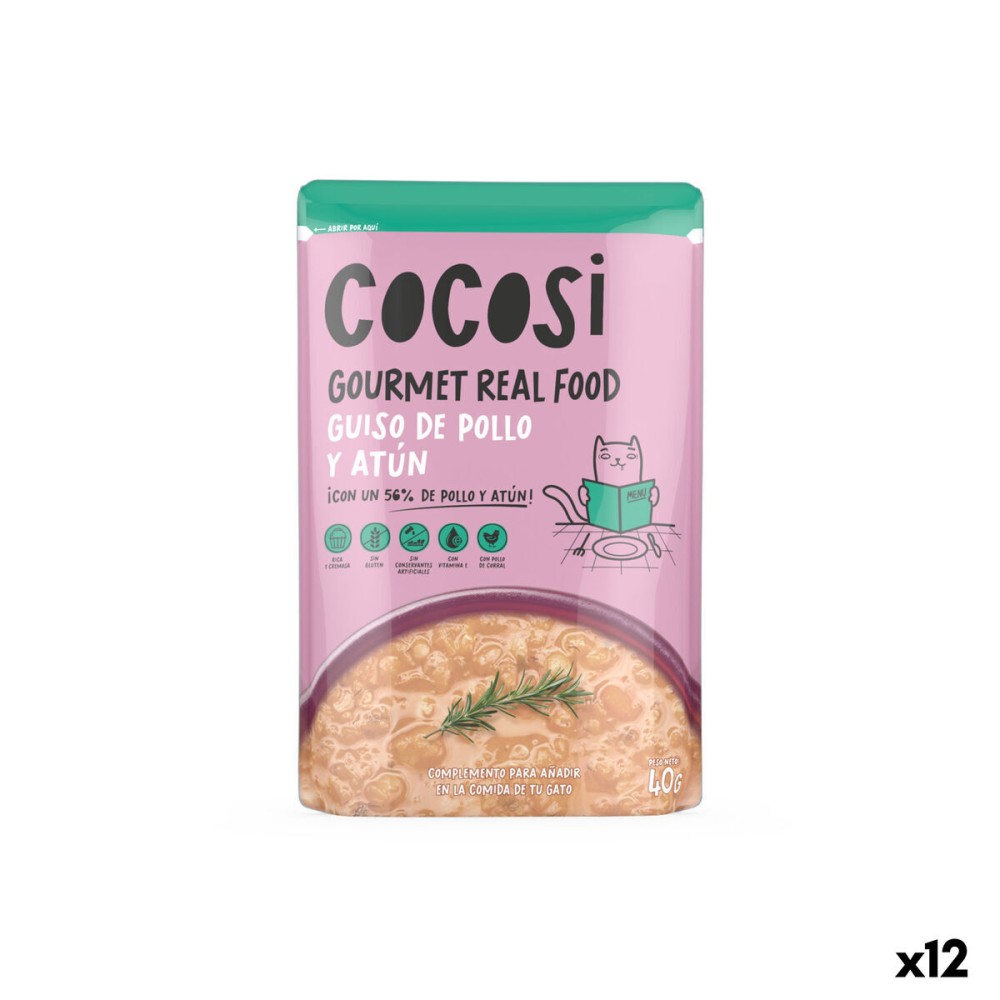 Mâncare pentru pisici Cocosi Gourmet Real Food 40 g Ton 12 Unități