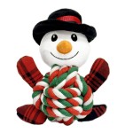 Jucărie din pluș pentru câini Gloria XMAS FROSTY Alb