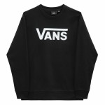 Hanorac fără Glugă Femei Vans Drop V Logo BFF Crew Negru
