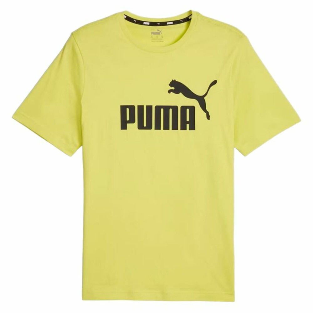 Tricou cu Mânecă Scurtă Bărbați Puma ESS LOGO TEE 586667 66 Galben (S)