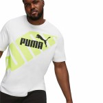 Tricou cu Mânecă Scurtă Bărbați Puma POWER Graphic Galben
