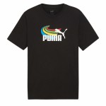 Tricou cu Mânecă Scurtă Bărbați Puma  GRAPHICS Summer Negru