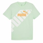 Tricou cu Mânecă Scurtă Bărbați Puma POWER Graphic  Cyan
