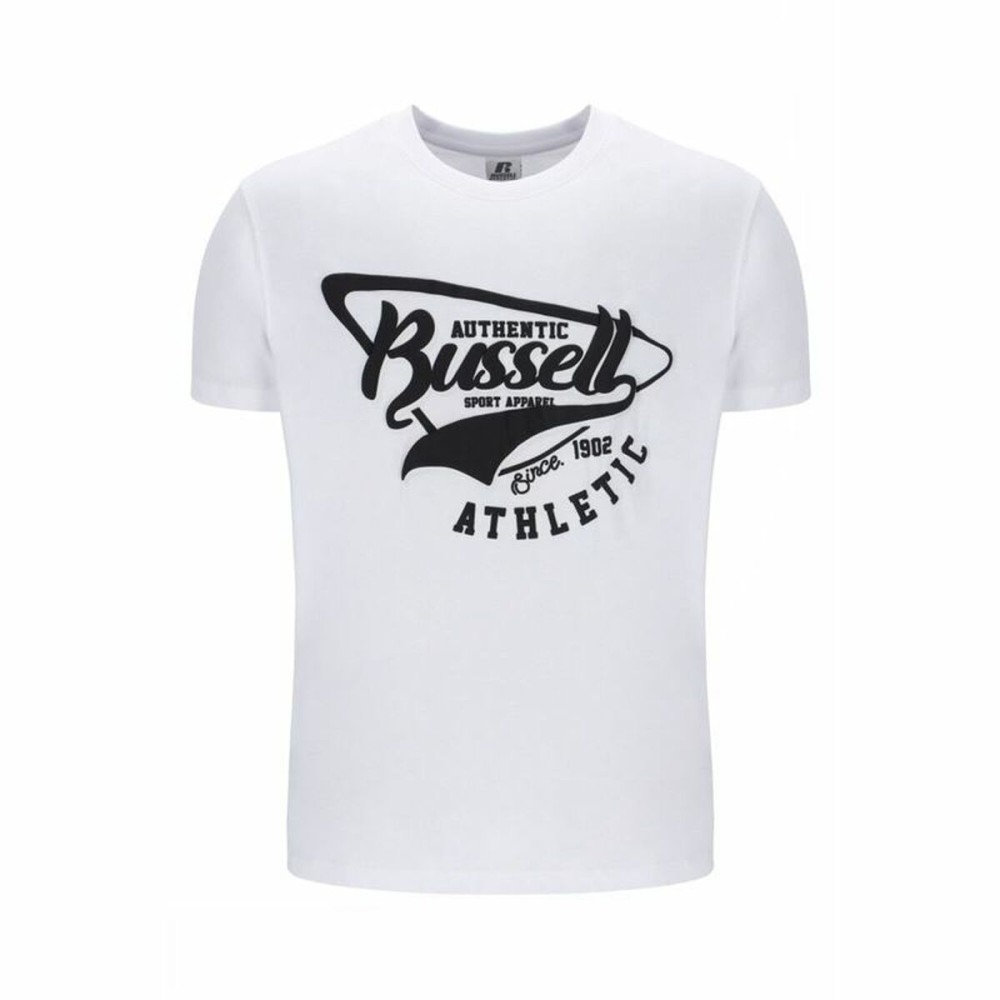 Tricou cu Mânecă Scurtă Bărbați Russell Athletic AMT A40241 Alb
