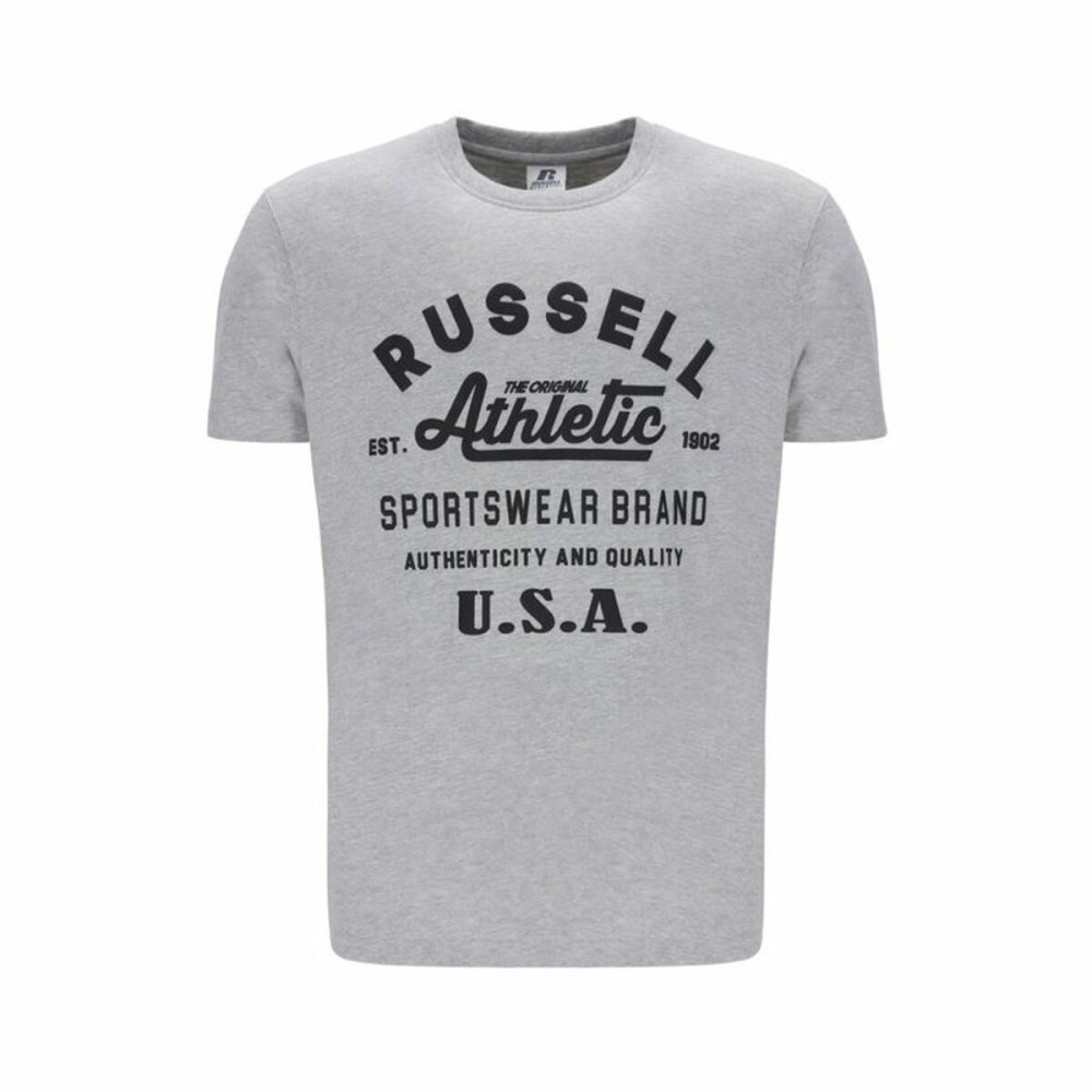 Tricou cu Mânecă Scurtă Bărbați Russell Athletic AMT A40231 Gri