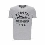 Tricou cu Mânecă Scurtă Bărbați Russell Athletic AMT A40231 Gri