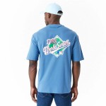Tricou cu Mânecă Scurtă Bărbați New Era LA Dodgers MLB World Series Albastru
