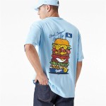 Tricou cu Mânecă Scurtă Bărbați New Era LA Dodgers MLB Burger Albastru