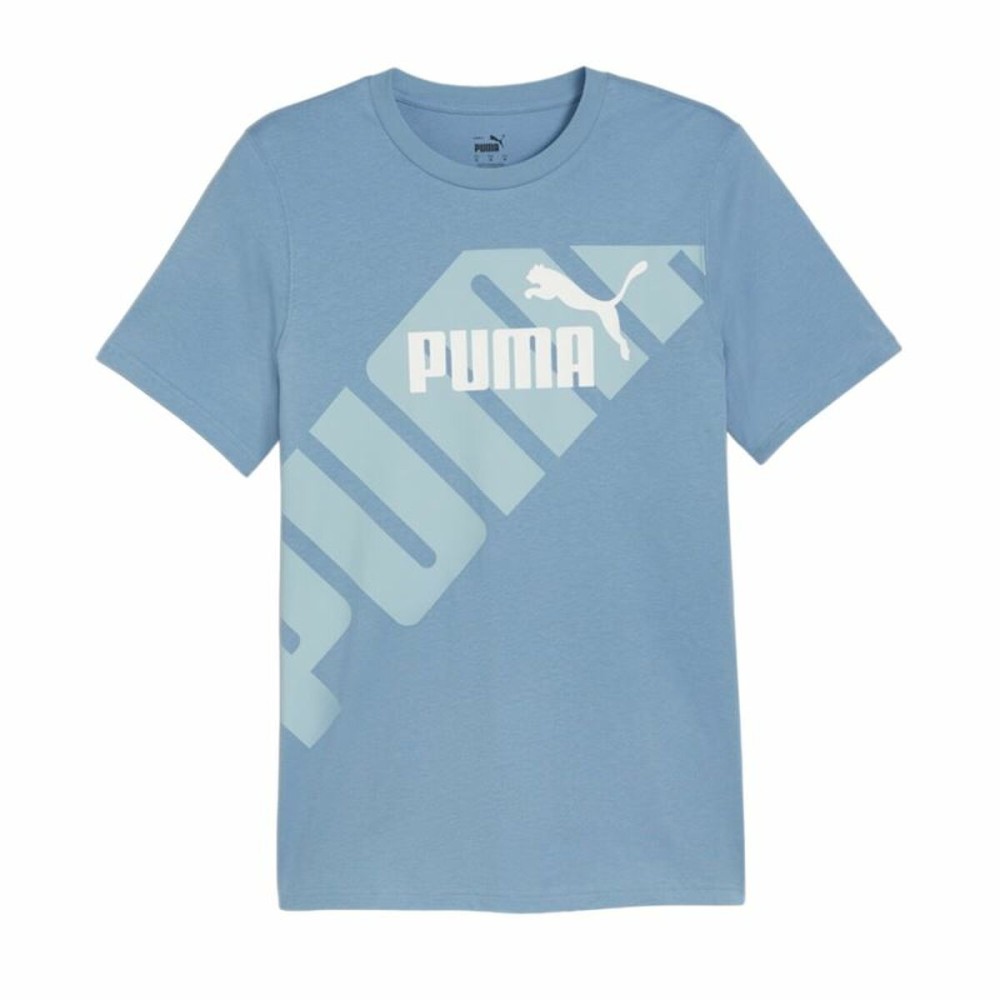Tricou cu Mânecă Scurtă Bărbați Puma POWER Graphic Albastru