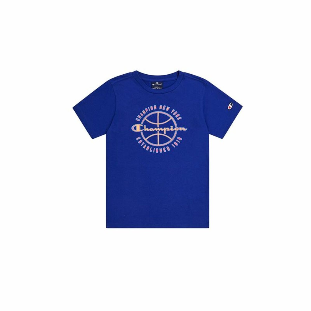 Tricou cu Mânecă Scurtă Bărbați Champion Crewneck Bleumarin