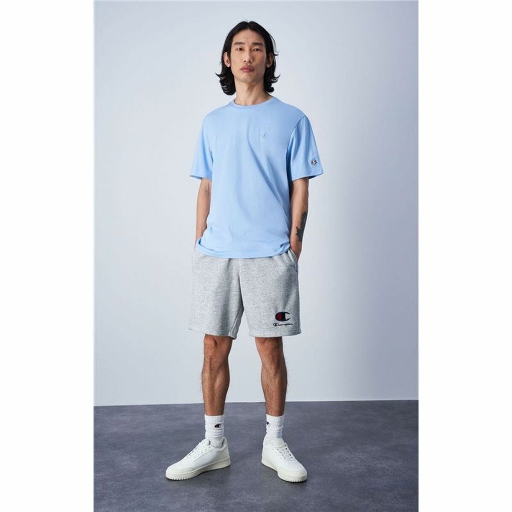 Tricou cu Mânecă Scurtă Bărbați Champion Crewneck Albastru