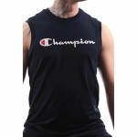 Tricou Sport cu Mânecă Scurtă Champion Crewneck  Negru