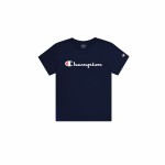 Tricou cu Mânecă Scurtă pentru Copii Champion Crewneck Albastru