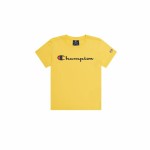 Tricou cu Mânecă Scurtă pentru Copii Champion Crewneck Galben
