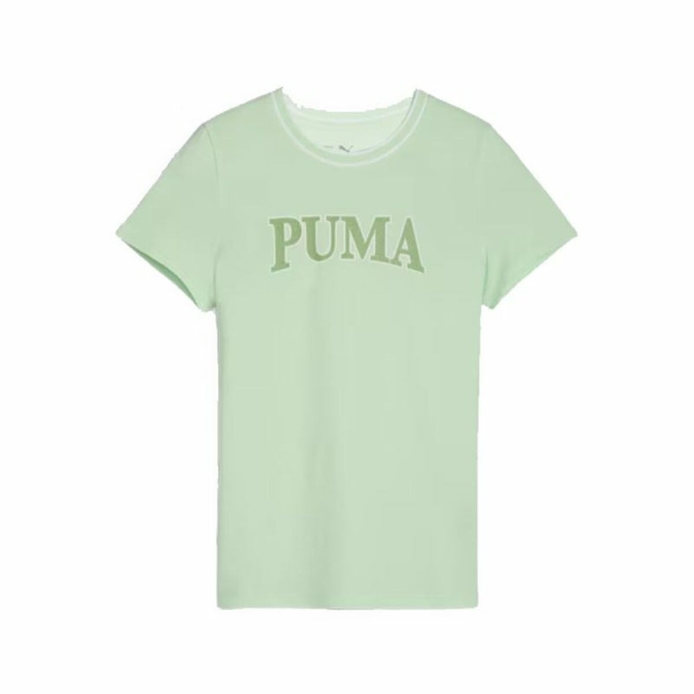 Tricou cu Mânecă Scurtă pentru Copii Puma Squad Verde lămâie