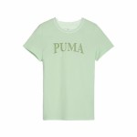 Tricou cu Mânecă Scurtă pentru Copii Puma Squad Verde lămâie