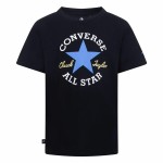 Tricou cu Mânecă Scurtă pentru Copii Converse Sustainable Core Sse Negru