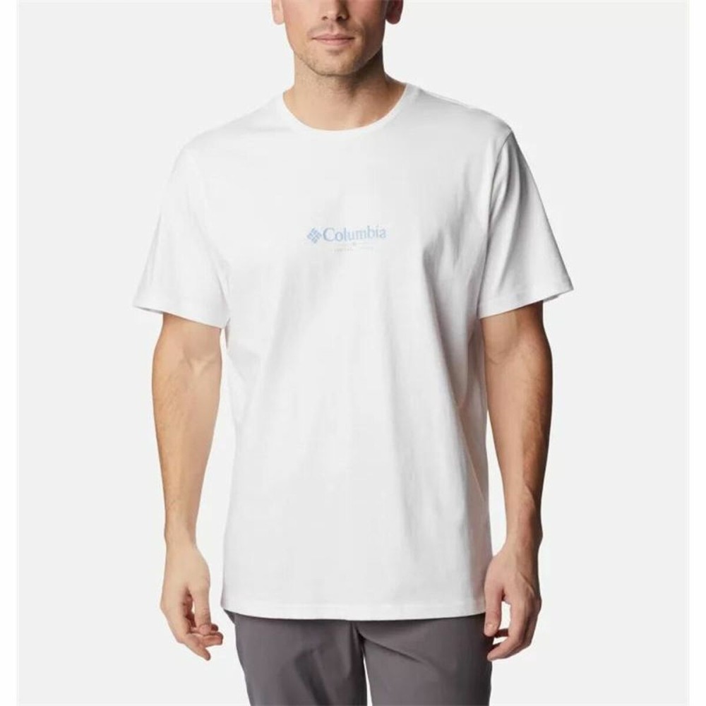 Tricou cu Mânecă Scurtă Bărbați Columbia Explorers Canyon™ Alb