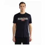 Tricou cu Mânecă Scurtă Bărbați Napapijri Negru