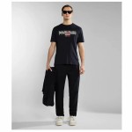 Tricou cu Mânecă Scurtă Bărbați Napapijri Negru